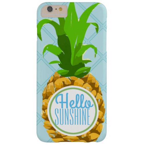 Trendy Tropical Summer Sunshine Pineapple Barely There iPhone 6 Plus Case