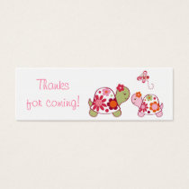 Trendy Tropical Turtle Baby Shower Favor Gift Tags
