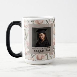 Trendy Tulip Floral Boys Graduation Gift Color Morph Mug