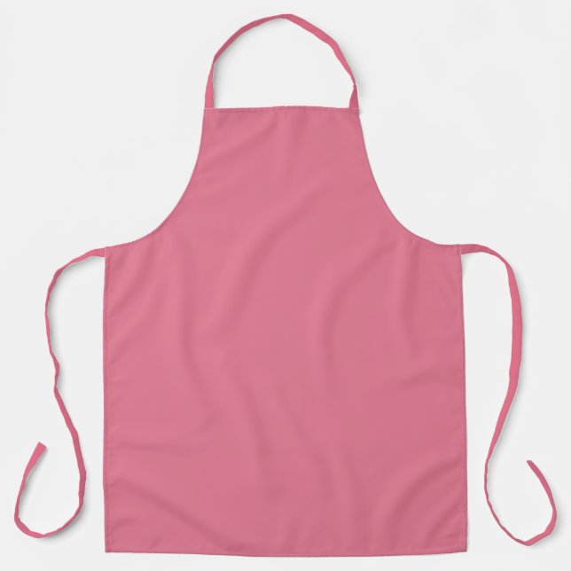 Trendy Tulip Pink Solid Color Apron (Front)