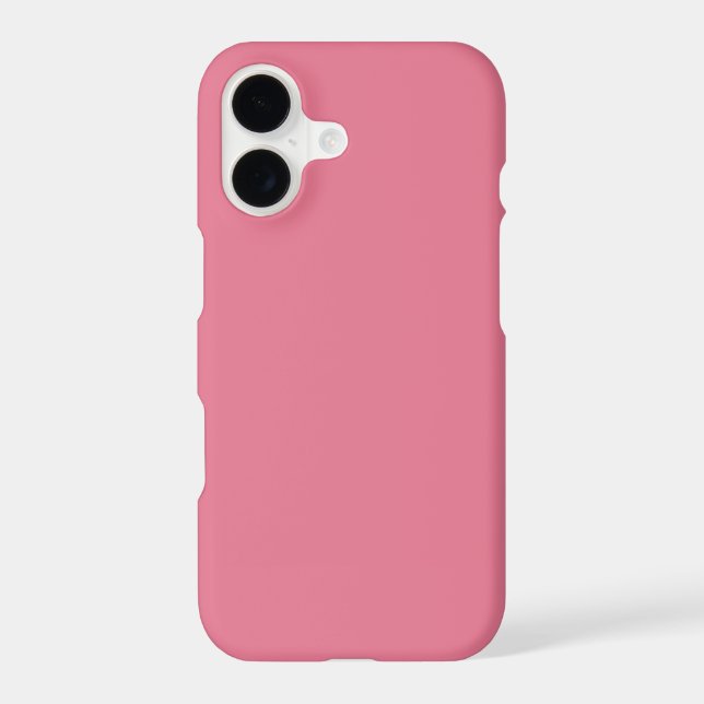 Trendy Tulip Pink Solid Color Case-Mate iPhone Case (Back)