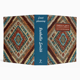 Trendy Turkish Beautiful Old Pattern Collection 3 Ring Binder