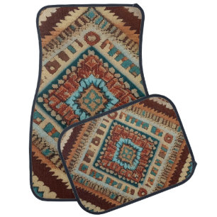 Trendy Turkish Beautiful Old Pattern Collection Car Floor Mat