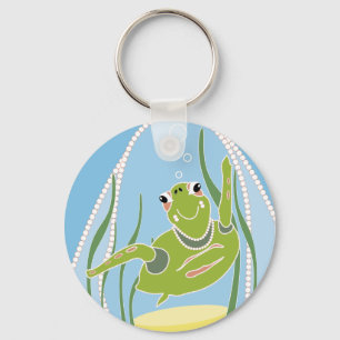 Trendy Turtle Keychain