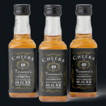Trendy Typography Any Age Birthday Party Favor Liquor Bottle Label<br><div class="desc">Celebrate in style with these modern and very trendy typography bottle labels. Easily personalise the template wording to make these labels perfect for your special occasion.</div>