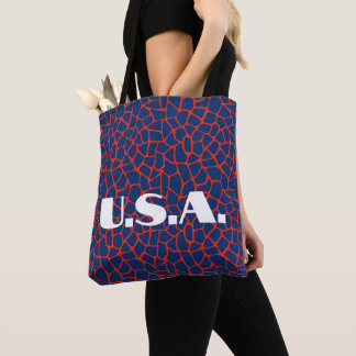 Trendy U.S.A. Election Animal Print Tote Bag