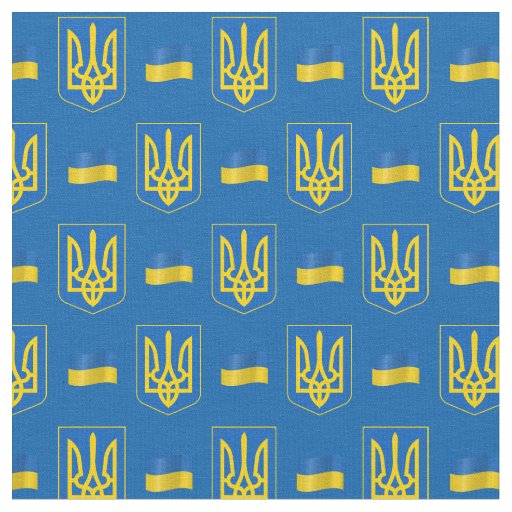 Trendy Ukrainian Flag  fabric & Ukraine / fashion