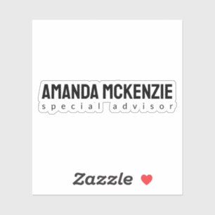 Trendy Unique Creative Minimalist Design Sticker