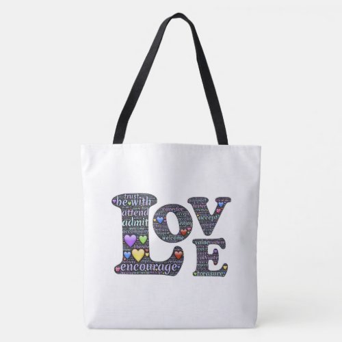 Trendy Unique Fun Love Tote Bag