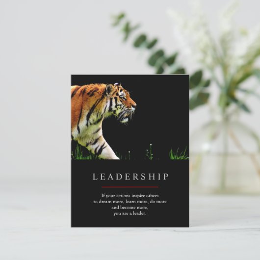 Trendy Unique Motivational Leadership Tiger (Standing Front)