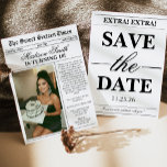 Trendy Unique Newspaper Photo Sweet 16 Invitation<br><div class="desc">Celebrate this milestone in a fun and unforgettable way with a Unique Newspaper Photo Sweet 16 Invitation. Designed to look like a vintage newspaper, this creative invitation features bold headlines, playful “breaking news” sections, and a spotlight photo of the birthday girl. The layout makes her the star of her very...</div>