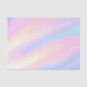 Trendy Unique pastel Pink Blue abstract waves Tissue Paper