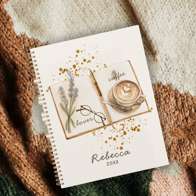 Trendy Unique Watercolor Coffee Lover 2026 Planner (Creator Uploaded)