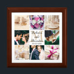 Trendy Unique Wedding Monogrammed Photo Collage Jewelry Box<br><div class="desc">Girly-Girl-Graphics at Zazzle: Customizable Modern, Trendy, and Unique Elegant Wedding Monogrammed Photo Collage Template on a Simple, yet Beautifully Chic Cool Large Jewelry Box to Personalize with Your Names and Monogram Initial and Font Color Choices for this Do-It-Yourself, Create-Your-Own Bride and Groom Stylish Keepsake of That Most Special of All...</div>