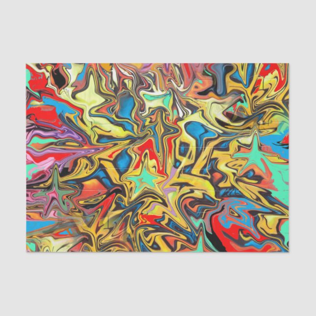 Trendy urban graffiti party  tissue paper (Front)