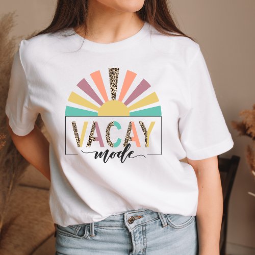 Trendy Vacay Mode Shirt Vacay Vibes Tee Retro Vibe