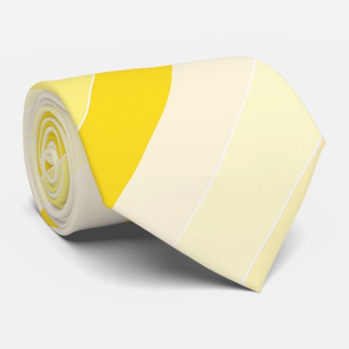 Trendy Vanilla Yellow White Elegant Modern Design Neck Tie