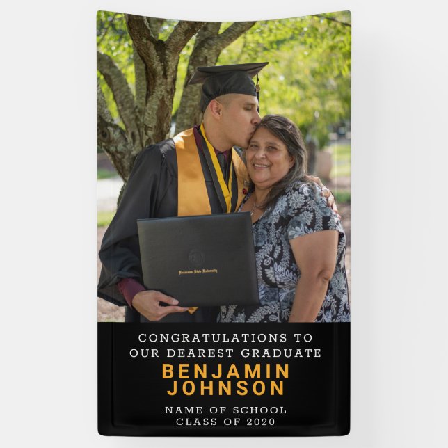 Trendy Vertical Graduate Photo Graduation Banner (Vertical)