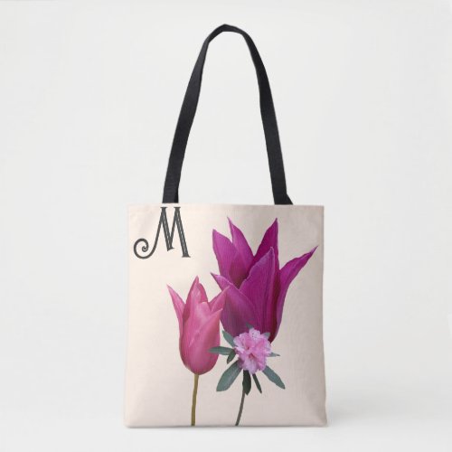 Trendy vintage purple flowers summer beach fashion tote bag