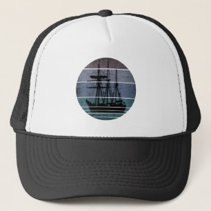 TRENDY VINTAGE SHIP FISHERMEN FISHING BOAT TRUCKER HAT