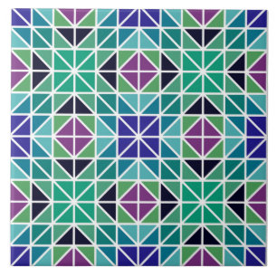 Trendy Vintage Triangle Mosaic Ceramic Tile