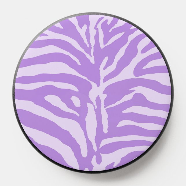 Trendy Violet Modern Animal Print  PopSocket (Popsocket)