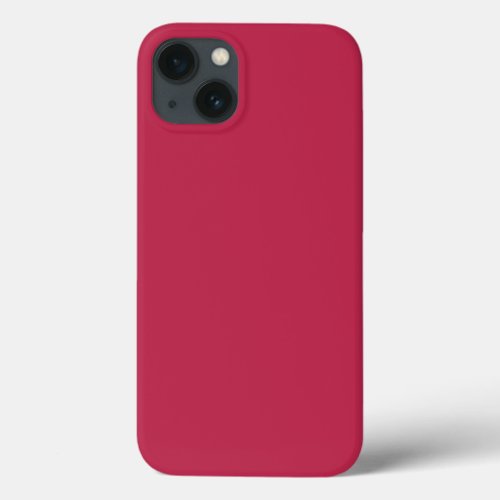 Trendy viva magenta solid color  iPhone 13 case