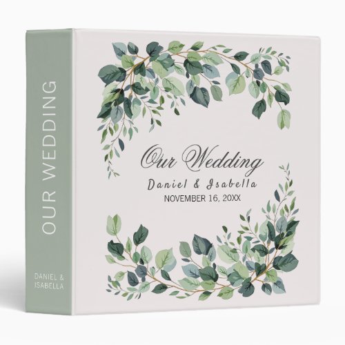 Trendy Watercolor Eucalyptus Greenery Wedding     