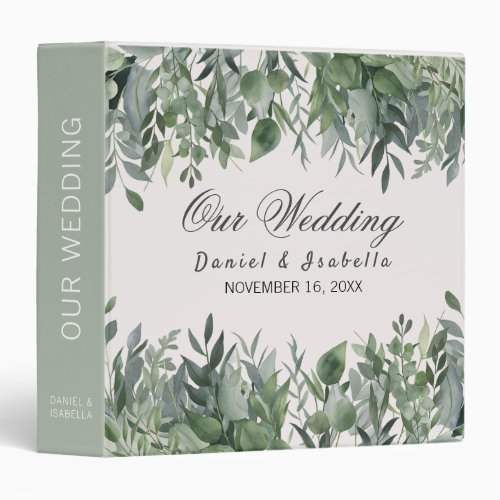 Trendy Watercolor Eucalyptus Greenery Wedding     