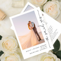 Trendy We Said Yes Reception Only 2 Photo Invitati