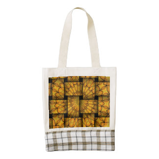 Trendy weaves pattern zazzle HEART tote bag