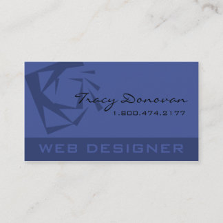 Trendy Web Designer "Quartz" template | periwinkle Business Card
