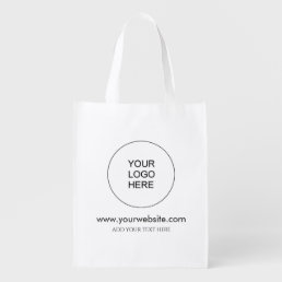 Trendy Website Template Add Company Logo Grocery Bag