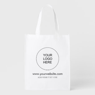 Trendy Website Template Add Company Logo Grocery Bag