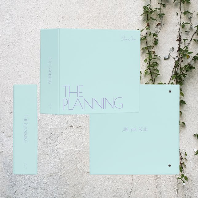 Trendy Wedding Planning Binder | Sky Blue (Creator Uploaded)