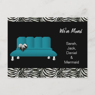 trendy we've moved postcard