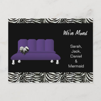 trendy we've moved postcard
