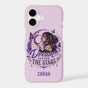 Trendy Whimsical Goth Celestial Custom Name Mystic iPhone 17 Case