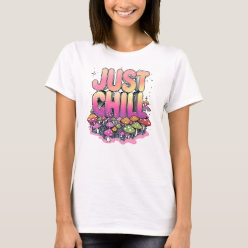 Trendy Whimsical Mushroom Magic T_Shirt