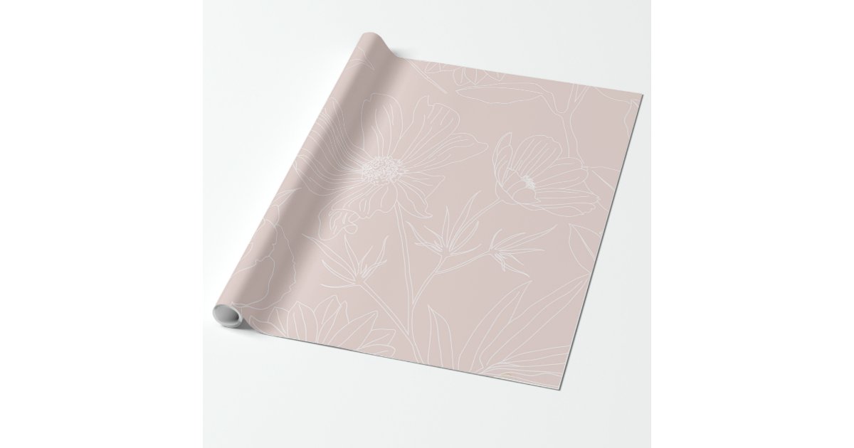 Vintage Red Pink and White Rose Wrapping Paper | Zazzle