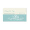 Trendy White Lotus Flower Yoga on Teal Blue