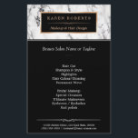 Trendy White Marble Makeup & Hair Beauty Salon Flyer<br><div class="desc">Trendy White Marble Makeup & Hair Beauty Salon Flyer. 
(1) For further customization,  please click the "customize further" link and use our design tool to modify this template. 
(2) If you need help or matching items,  please contact me.</div>