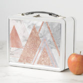 Grey Marble Personalized Lunch Box, Zazzle