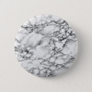 Trendy White Marble Stone - Button