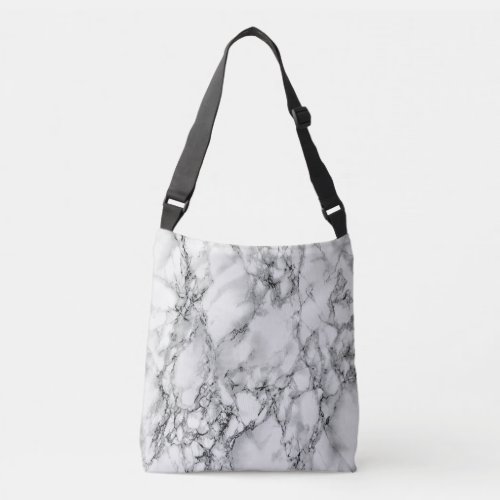 Trendy White Marble Stone _ Crossbody Bag