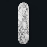 Trendy White Marble Stone - Modern Skateboard<br><div class="desc">Trendy White Marble Stone</div>