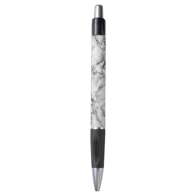 Trendy White Marble Stone Pen (Front Vertical)
