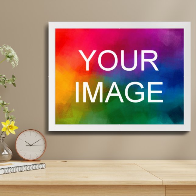 Trendy White Modern Wood Frame Best High Quality Framed Art (Table Top)