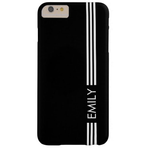 Trendy White Stripes Barely There iPhone 6 Plus Case