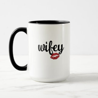 Trendy Wife Mug, Personalized Text Coffee Mug
